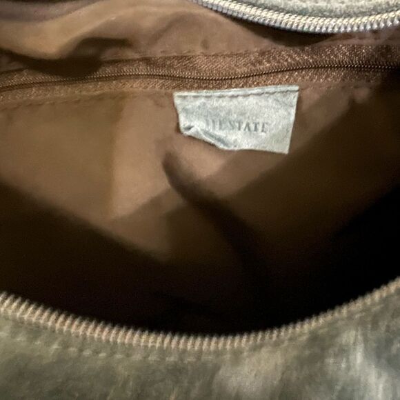 Vintage III State Handbag Medium Split Cowhide Leather Made In Italy Handbag - Picture 7 of 9